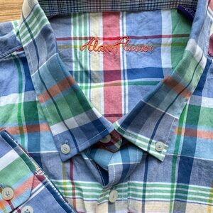 Alan Flusser Men's Casual Button Front Shirt XL